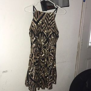 Beautiful black and gold dress